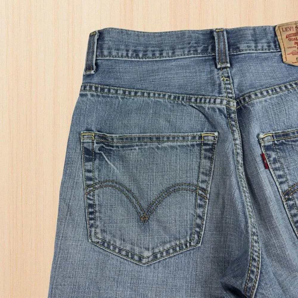 Levi’s 569 Loose Straight Jean Shorts Men’s W29 11L Medium Wash Blue Denim